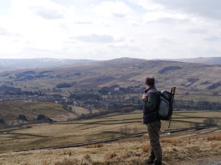 Looking down towards Alston
