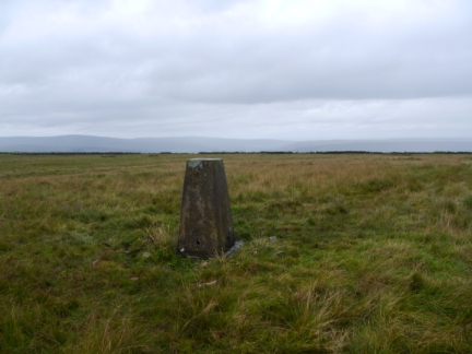 The trig point on Alston Moor