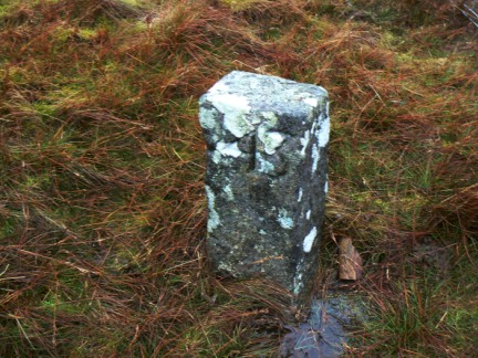 One of a number of small boundary stones that I passed