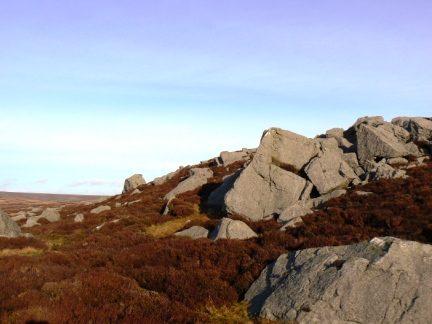 Crags by the shooting house on Monk's Moor