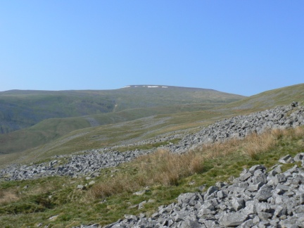 Looking back up to Cross Fell