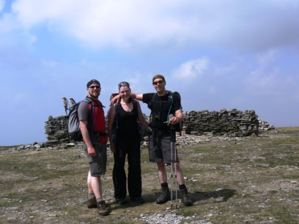 On the summit of Cross Fell