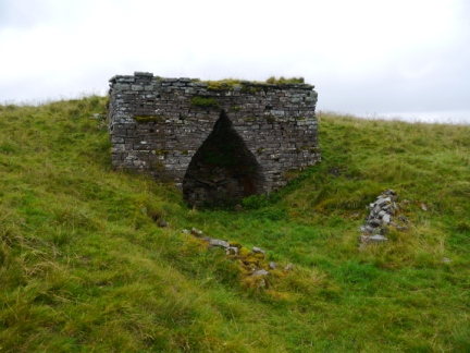 The kiln just below the trig point on Alston Moor