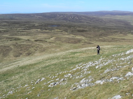 Matt descending Mickle Fell
