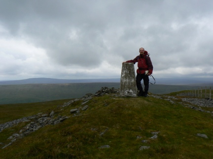 By the trig point on Great Stony Hill