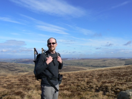 On Killhope Law with East Allen Dale behind me