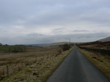 The straight road leading towards Forest Head